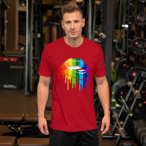 Bonky Pride Lips Short-Sleeve Unisex T-Shirt