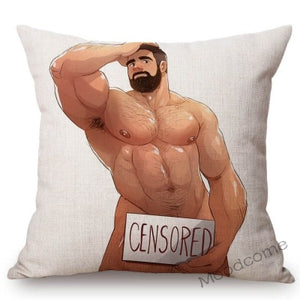 Bonky Gay Art Home Decorative Pillow Case