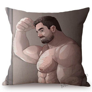 Bonky Gay Art Home Decorative Pillow Case