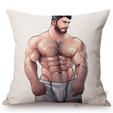 Bonky Gay Art Home Decorative Pillow Case