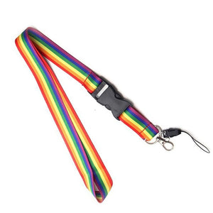 Bonky Rainbow Lanyard Keychain