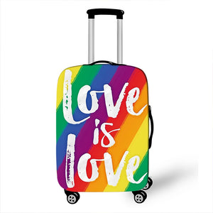 Bonky Rainbow Print Luggage