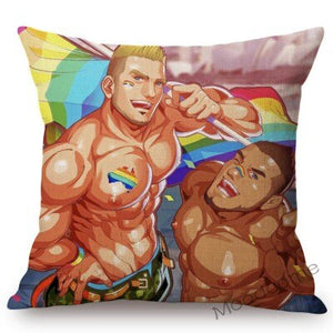 Bonky Gay Art Home Decorative Pillow Case